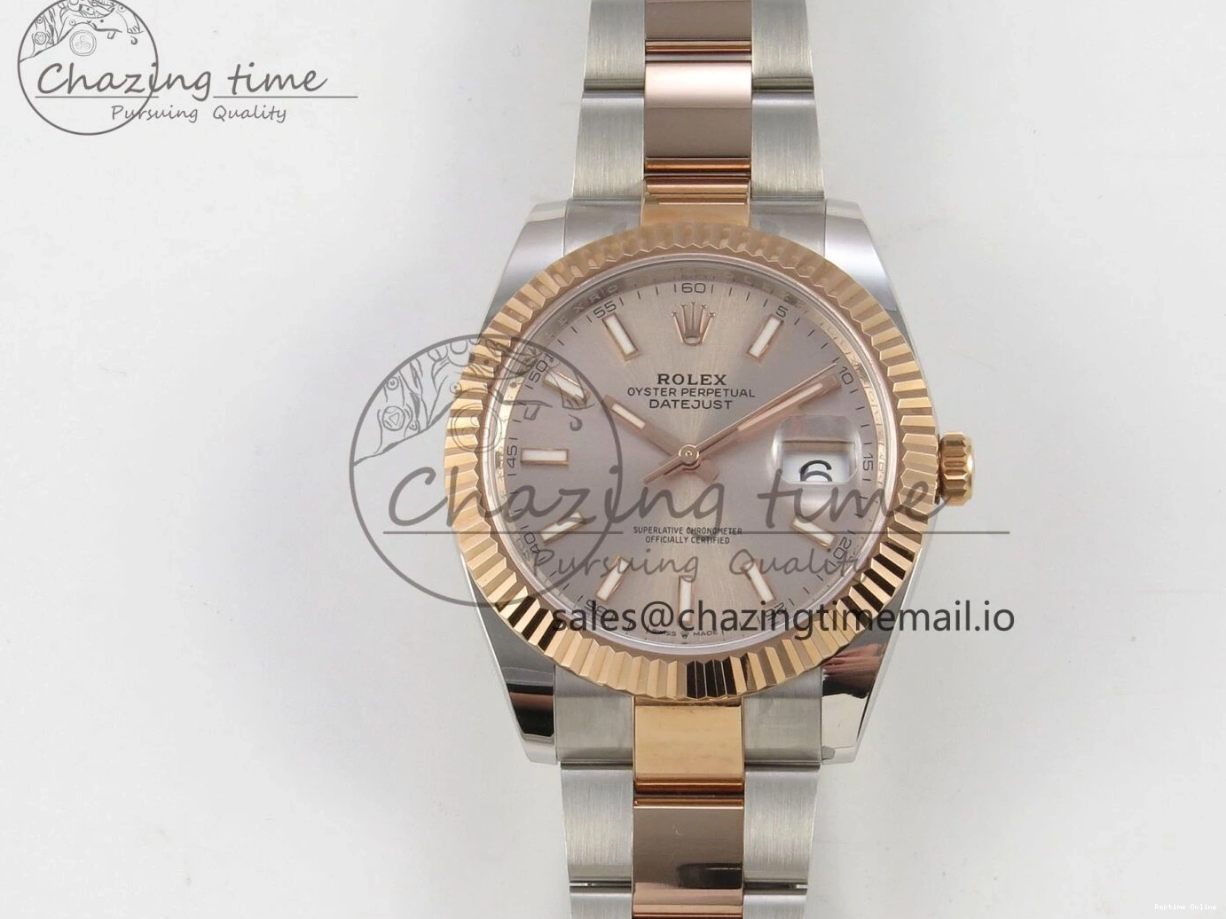 0127 Sporty DateJust 41 126331 SS RG ARF 1:1 Best Edition RG Stick Dial on Oyster Bracelet SH3235 (Weighted) 197